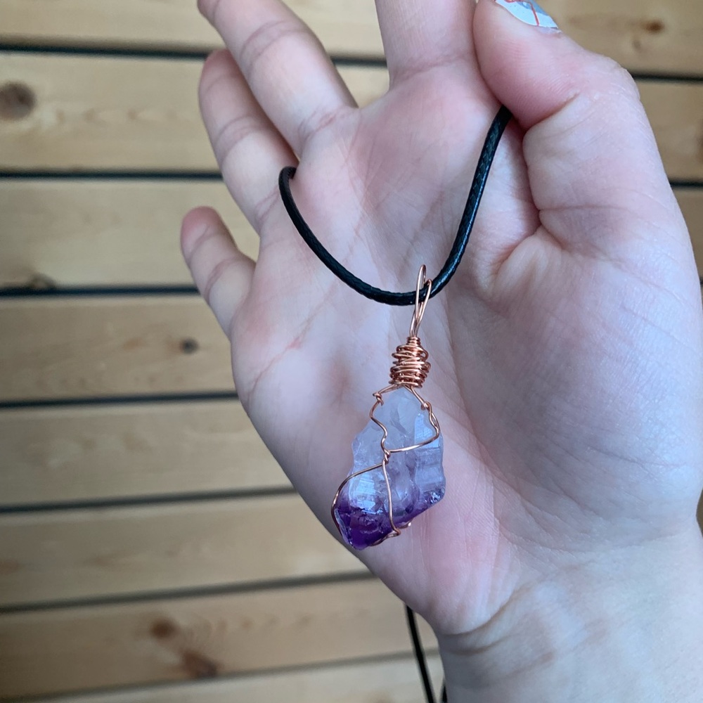 Raw Amethyst Necklace